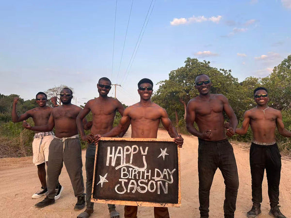 Custom African Birthday Video - Muscle man Personalized Greeting Team