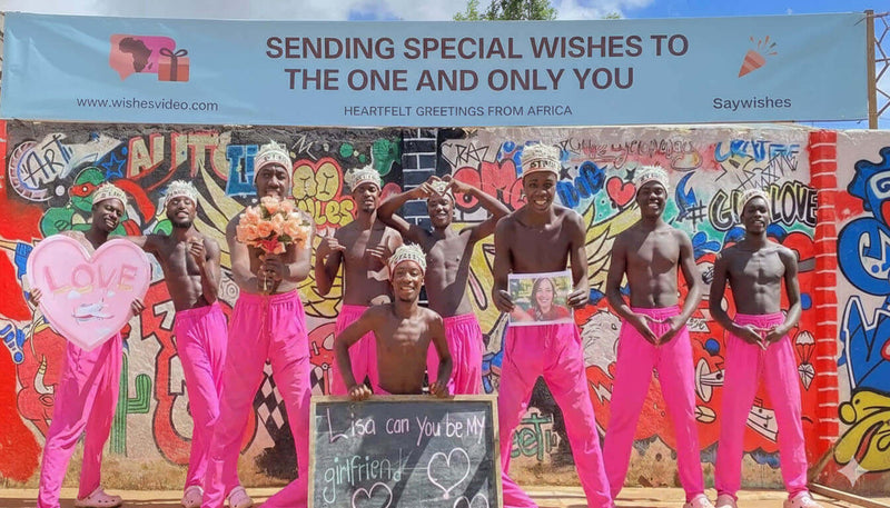 Personalized African Video Messages - African Pink Power Squad Team for Custom Family Greetings