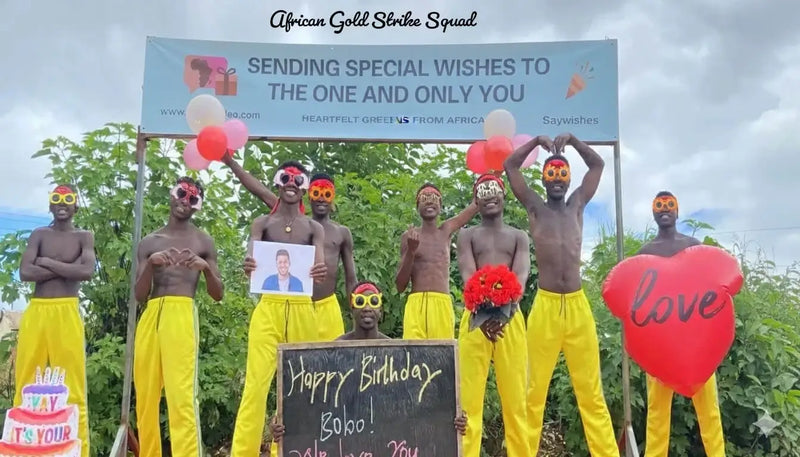 Personalized African Video Messages - Gold Strike Squad image 2