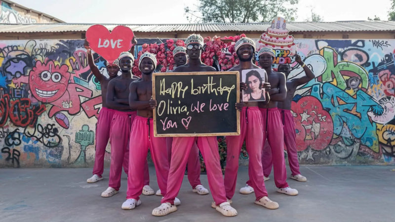 Custom African Birthday Video - African Pink Power Squad Personalized Greeting Team