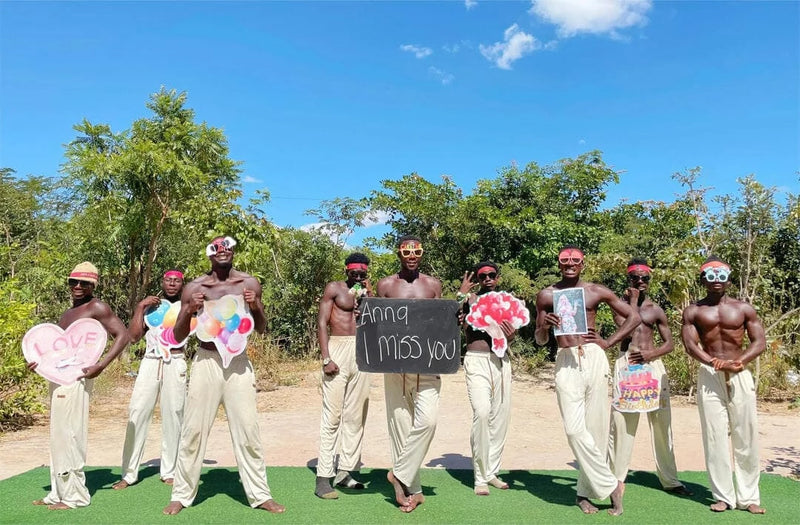 Personalized African Video Messages - White Top Crew image 1